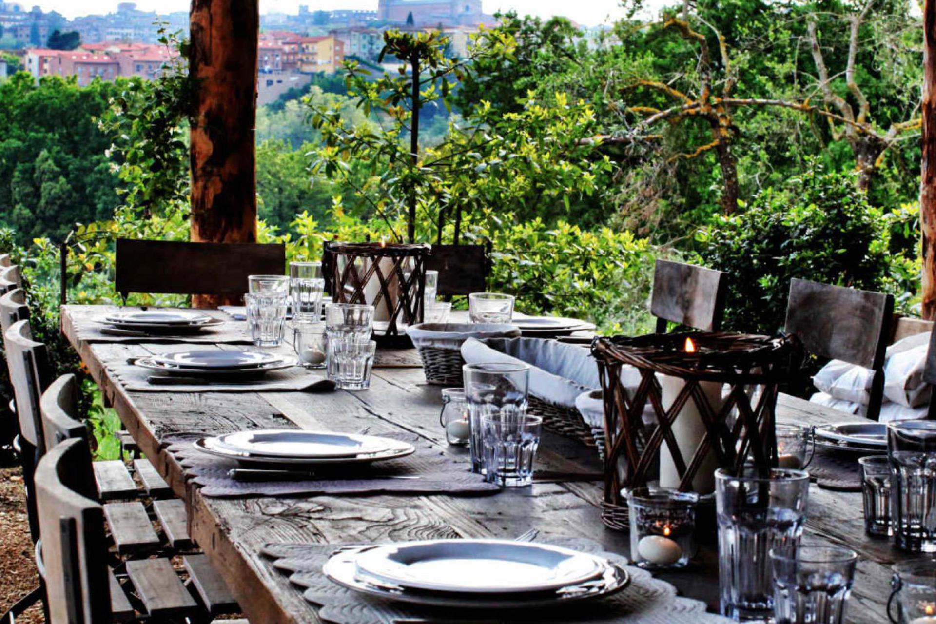 Eleganter Agriturismo, mit schönem Blick auf Siena. B&B-Zimmer oder Ferienhaus.