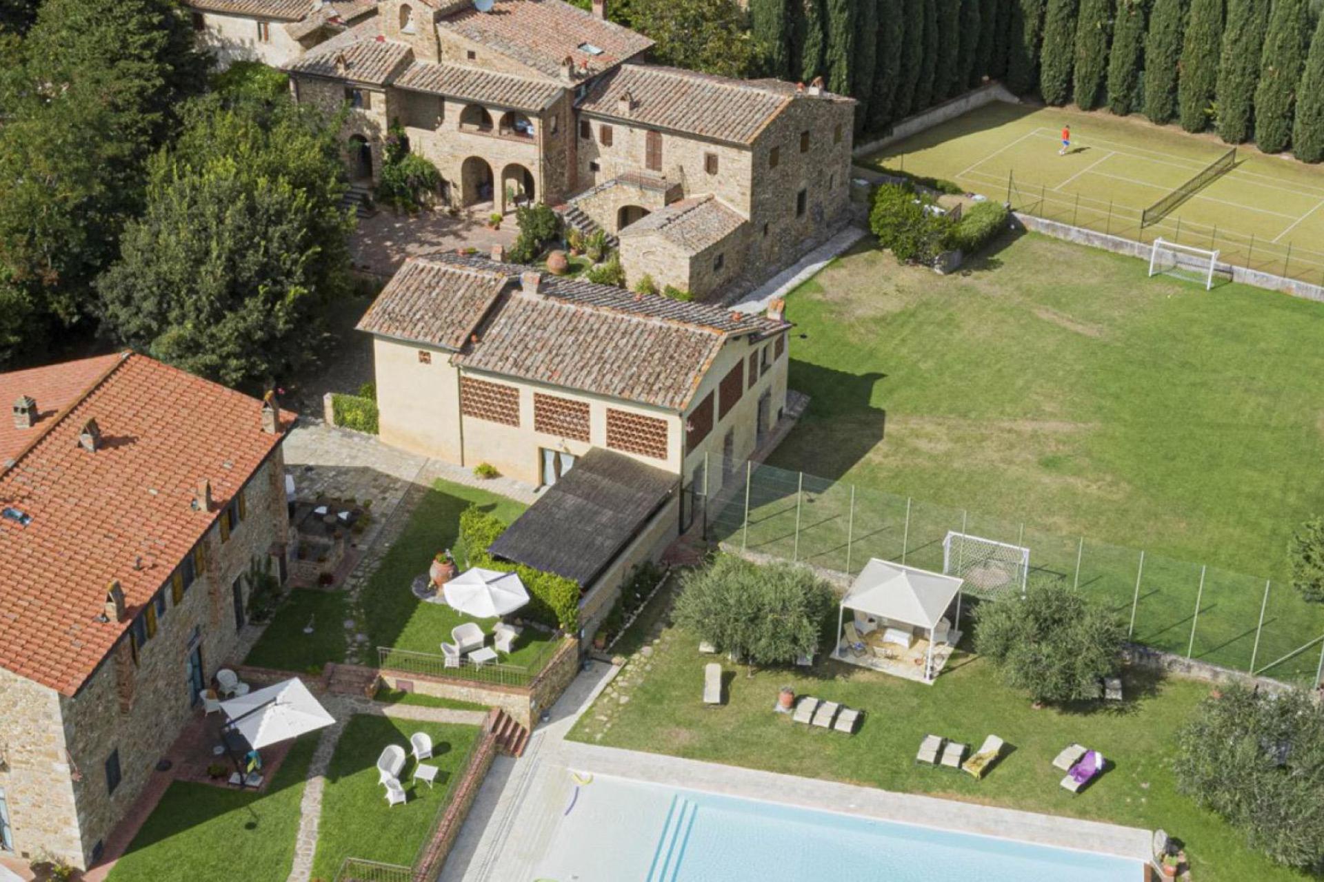 Ferienhaus und Ferienwohnungen auf Weingut mit vielen Sportmöglichkeiten in der Toskana