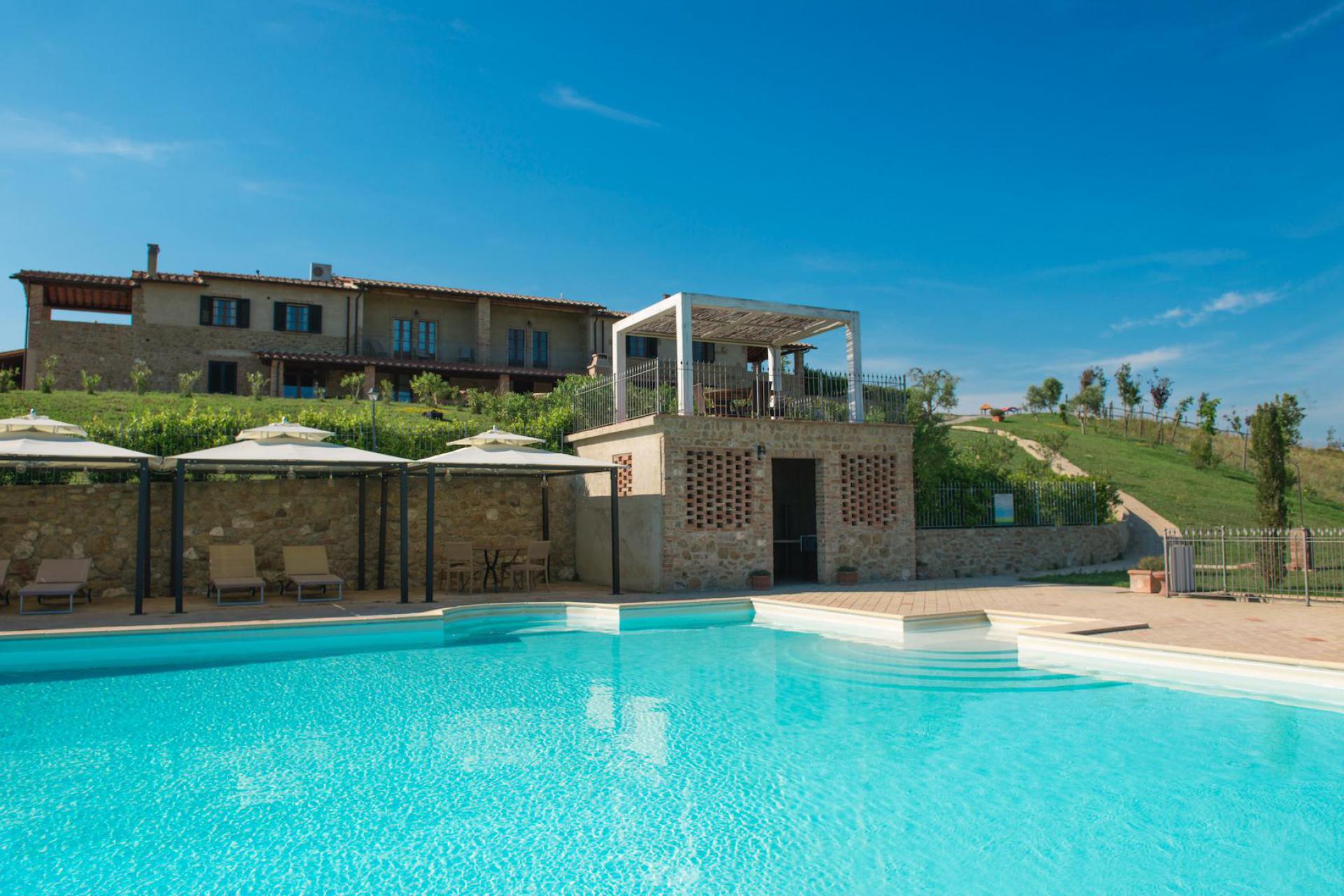 Ferienwohnungen auf Agriturismo Toskana mit Pool und Panoramablick